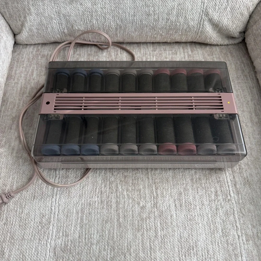 Vidal Sassoon Hair Setter With 20 Multi Size Flocked Rollers with Clips VS370